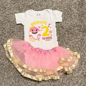 Baby Shark 2 birthday outfit